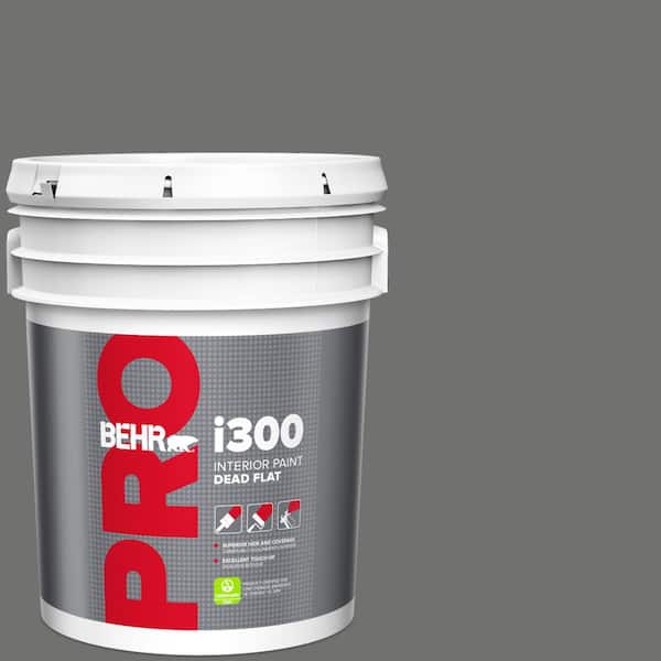 BEHR PRO 5 gal. #MQ2-61 Magnet Dead Flat Interior Paint