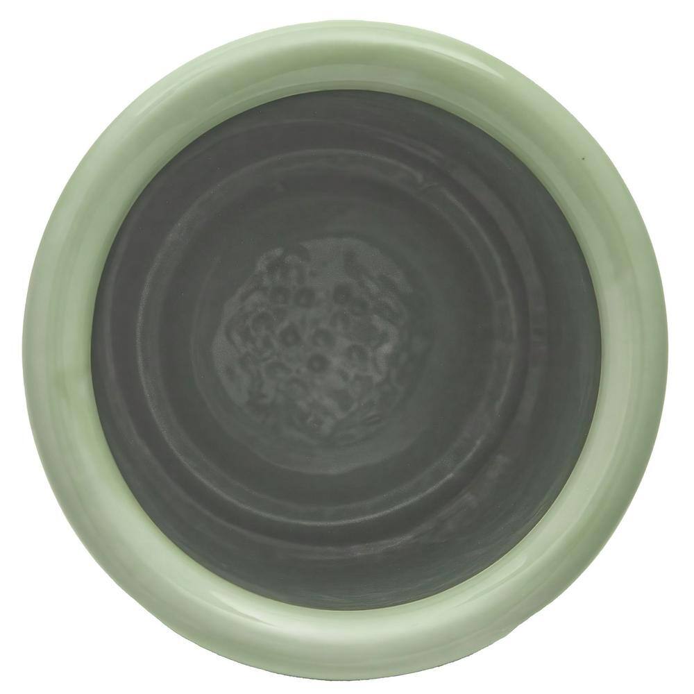 24" Celadon Green Porcelain Umbrella Stand