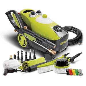 2300 psi Maximum 1.65 GPM Cold Water 4-Wheeled Corded Electric Pressure Washer with Auto Cleaning System Bundle