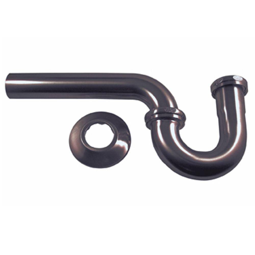 Pegasus P-Trap with Flange 89486 - The Home Depot