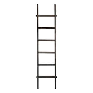 Black Decorative Wood Ladder