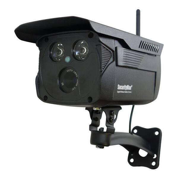 SecurityMan Wireless Add-On Enhanced Weatherproof Digital Standard Surveillance Camera with 120 ft. Night Vision
