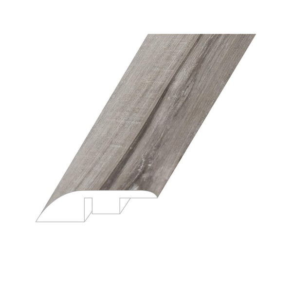 Victorum Idyllic Smoke 0.6 in. T x 1.8 in. W x 94.5 in. L Vinyl Reducer Molding