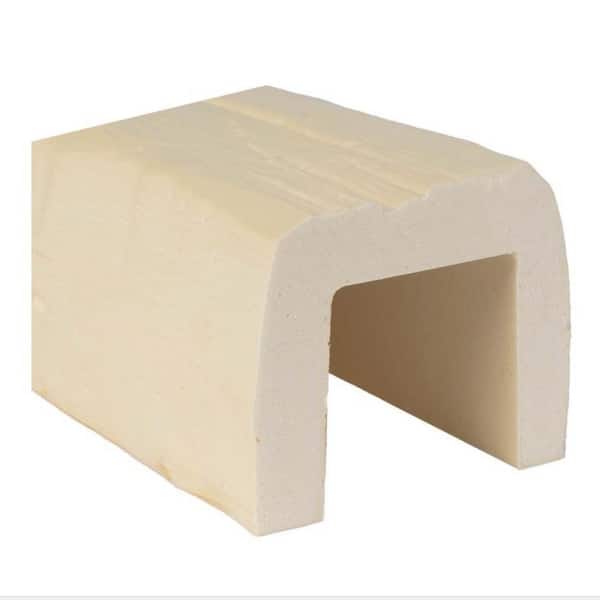 American Pro Decor 4-3/4 in. x 4-3/4 in. x 6 in. Long Unfinished Vintage Faux Wood Beam Sample