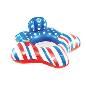 Inflatable Giant Patriotic Star Pool Float