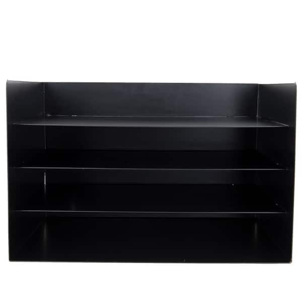 Mind Reader 4-Tier Letter Tray Desktop Supplies Tray Document Organizer, Black