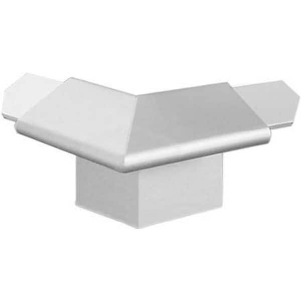 DURAL Durabal Ext Crnr for Balc Agl with Cvr Hgt 2-3/8" Alm And Slvr Hgt 11/32" 7/16" and 33/64" Molding and Transition Trim