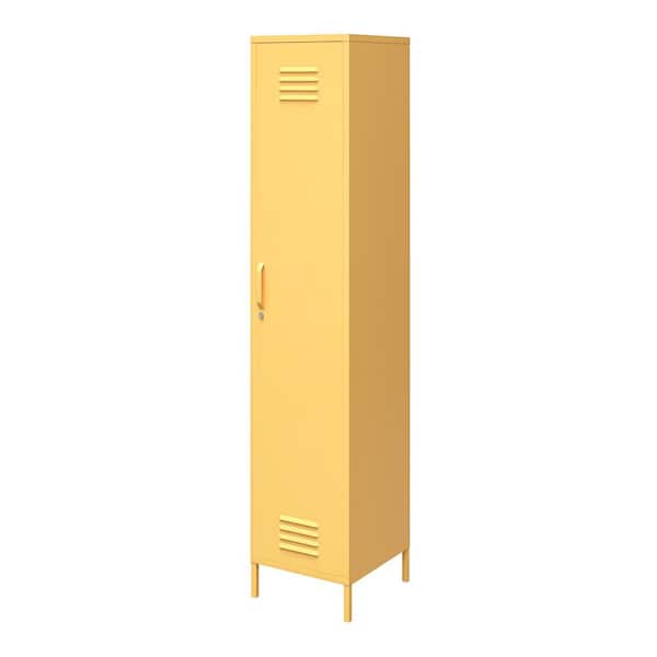 Novogratz 5244814COM Cache Single Metal Locker Storage Cabinet in Yellow - 2