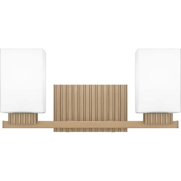 Quoizel Joyner 16 in. 2-Light Bronze Gold Vanity Light