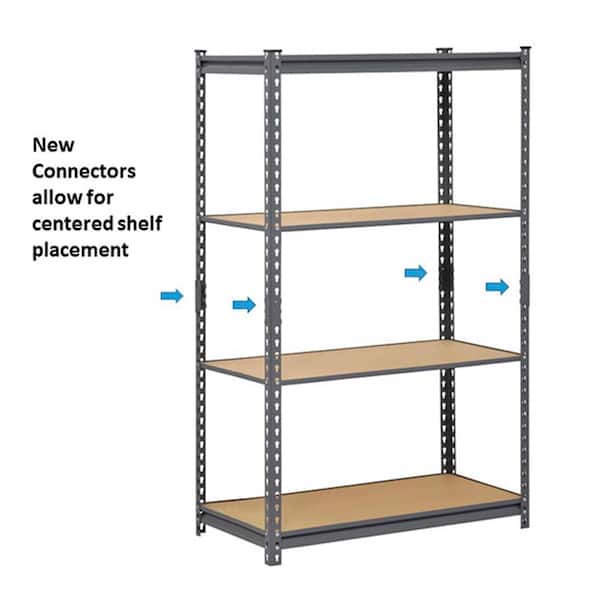 4-Pack Steel Post Coupling Outer in Black (4 in. H x 1.375 in. W x 1.375 in. D)