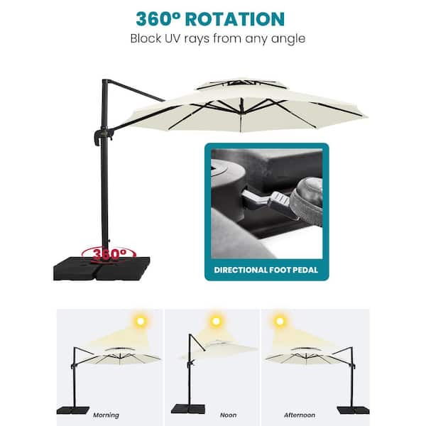 Jarder cantilever parasol discount set