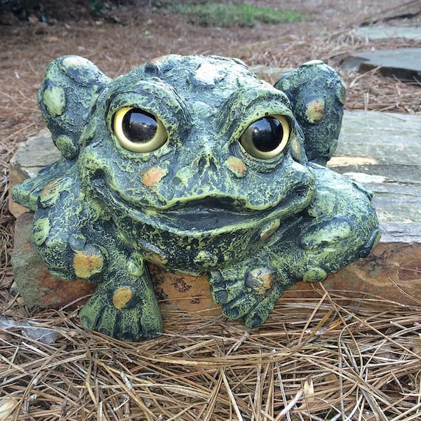 Toad Hollow Shelf-Sitter Statue, Large 98555 - The Home Depot