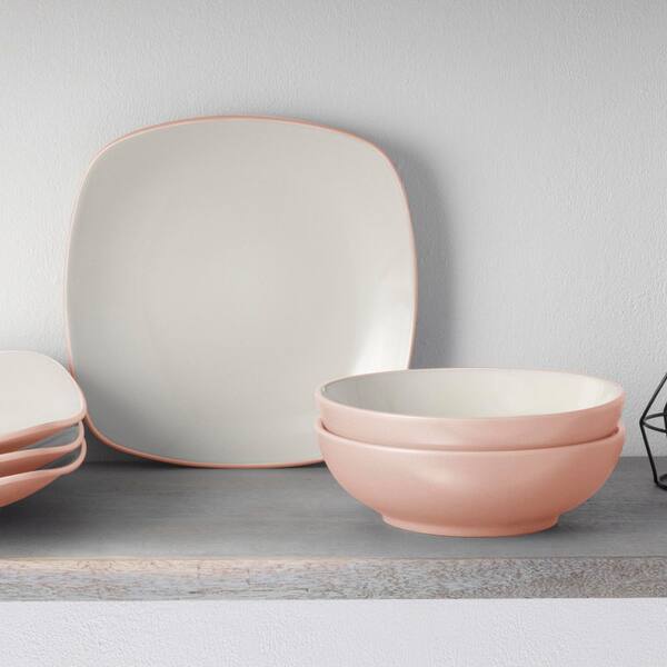 Noritake Colorwave Pink 16-Piece Square (Pink) Stoneware