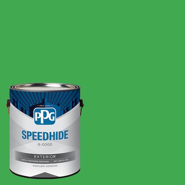 SPEEDHIDE 1 gal. PPG1225-7 Leap Frog Satin Exterior Paint