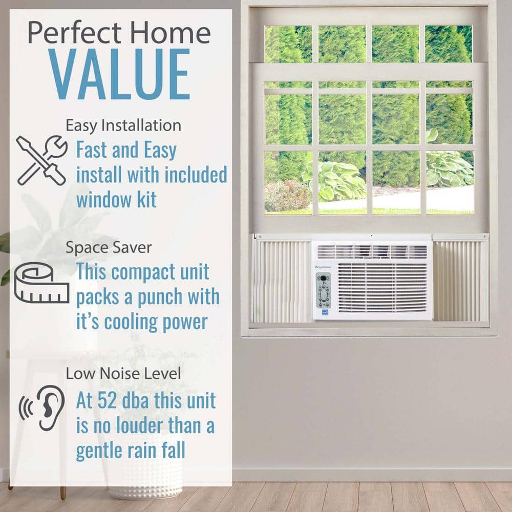 Keystone 10,000 BTU White Window Air Conditioner with Remote