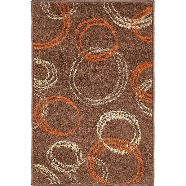 Unique Loom Autumn Cornucopia Brown 2' 0 x 3' 0 Area Rug