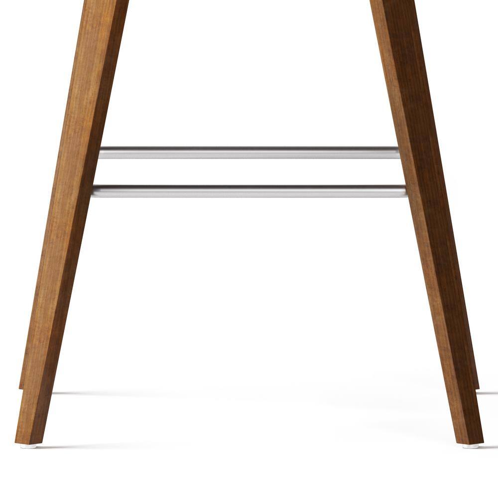 Randolph Distressed Grey Faux Leather Counter Height Stools, Set of 2