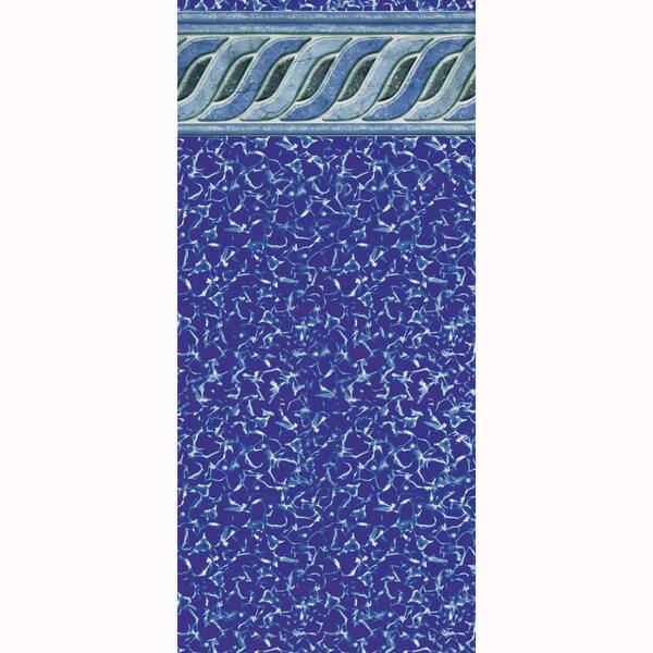 Swimline Emerald Tile 54 in. D x 16 ft. x 32 ft. Oval Uni-Bead Above Ground Pool Liner