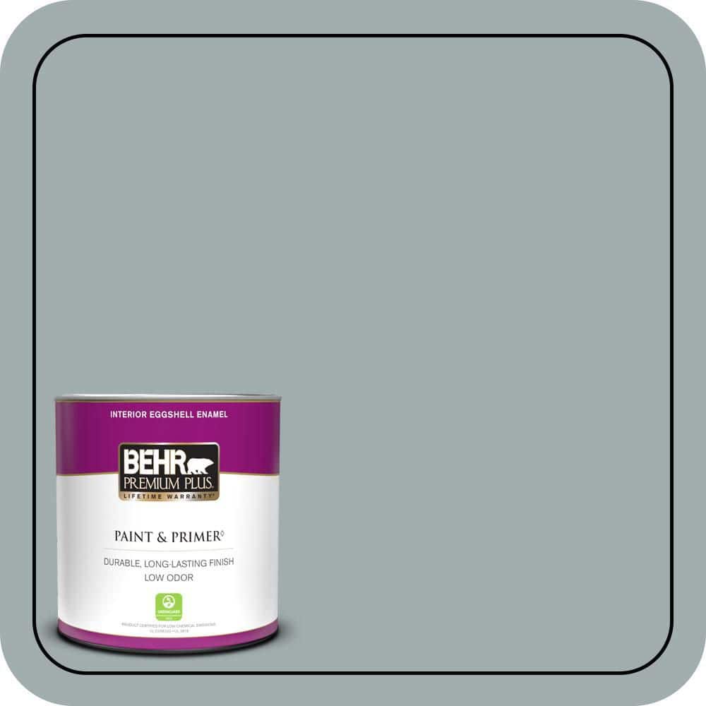 1 qt. #QE-52 Portsmouth Bay Eggshell Enamel Low Odor Interior Paint & Primer price history on PriceWatchPro