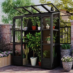 JimsMaison 57.9 in. W x 29.1 in. D x 78.1 in. H Walk-in Greenhouse