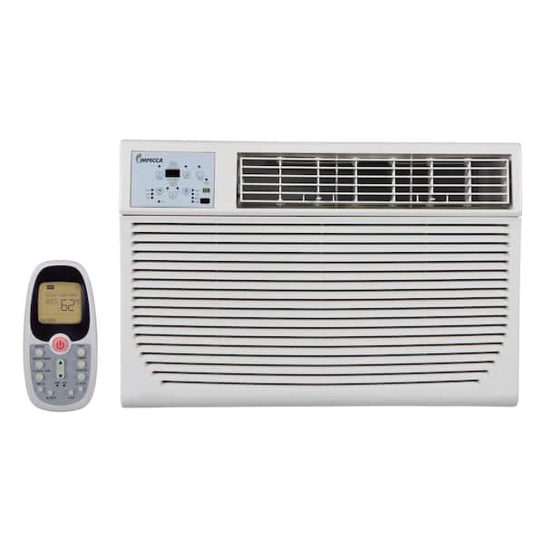 Impecca 10,000 BTU 115-Volts Through The Wall Air Conditioner Cools 450 Sq. Ft. with Remote Control in White