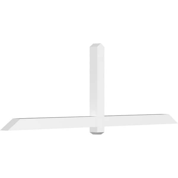 Ekena Millwork Eugene 96 in. W x 32 in. H x 4 in. D Signature Polyurethane Bracket