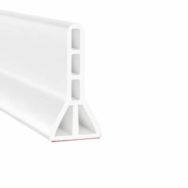 67 in. L x 1.5 in. W x 3.8 in. H Shower Threshold Water Dam Barrier for Walk-In Showers