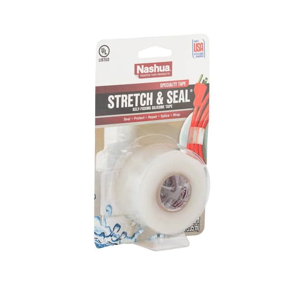 reptielen kalligrafie Woordenlijst Nashua Tape 1 in. x 3.33 yd. Stretch and Seal Self-Fusing Silicone Tape in  Clear 1743079 - The Home Depot