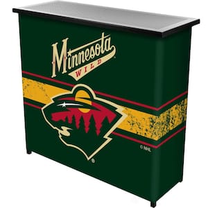 Minnesota Wild Logo Green 36 in. Portable Bar