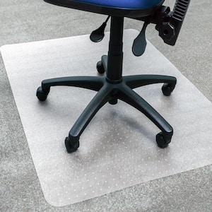 Ecotex BioPVC Eco Friendly Carbon Neutral PVC Indoor Clear Chair Mat for Carpet - 36" x 48"