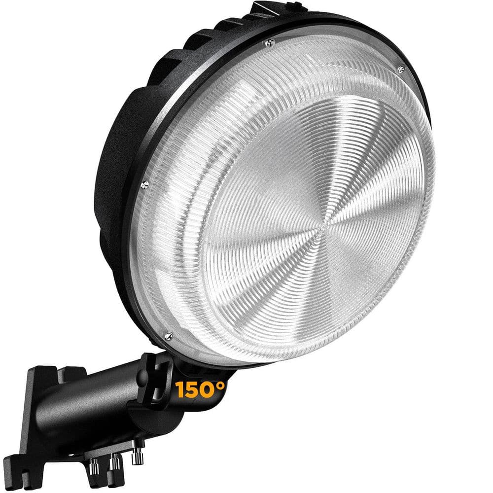 500W-Watt Equivalent Integrated LED Matte Black Wall Pack Light, Dusk to Dawn Adjustable Flood Fixture for Yard Garage price history on PriceWatchPro
