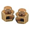 Barnwell Pair Of Brass Stair Gauges For Framing Carpenters Square