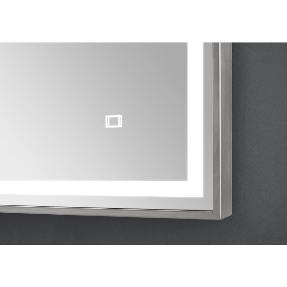 Rectangular Stainless Steel LED Bathroom Vanity Mirror
