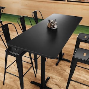Flash Furniture Stiles 6-Bottle Restaurant Dining Table and Bases