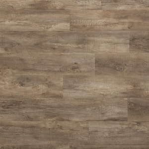 Basics Sienna Brown 20 mil T x 7.5 in. W x 52 in. L Glue down Waterproof Vinyl Plank Flooring (36.22 sqft/case)