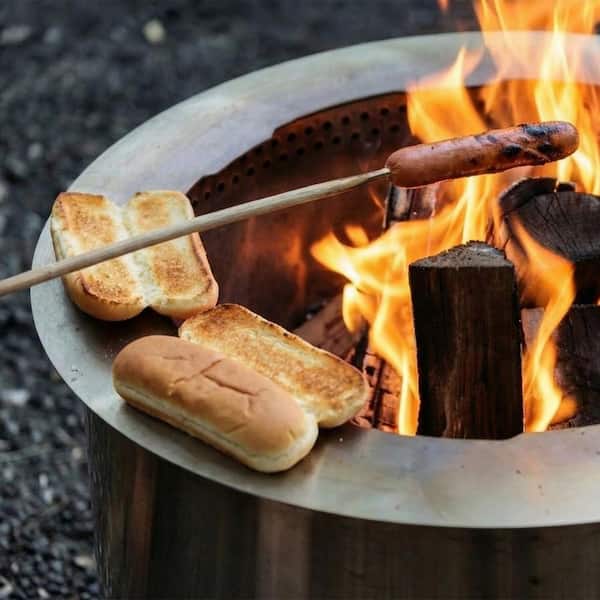 US Stove 21 in. Outdoor Stainless Steel Smokeless Wood Burning