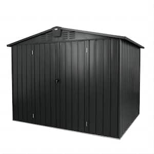 10 ft. W x 8 ft. D Metal Shed with Lockable Doors and Air Vents (78 sq. ft.)