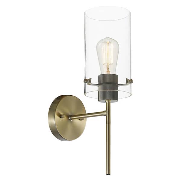 Globe Electric Cusco 1-Light Antique Brass Sconce