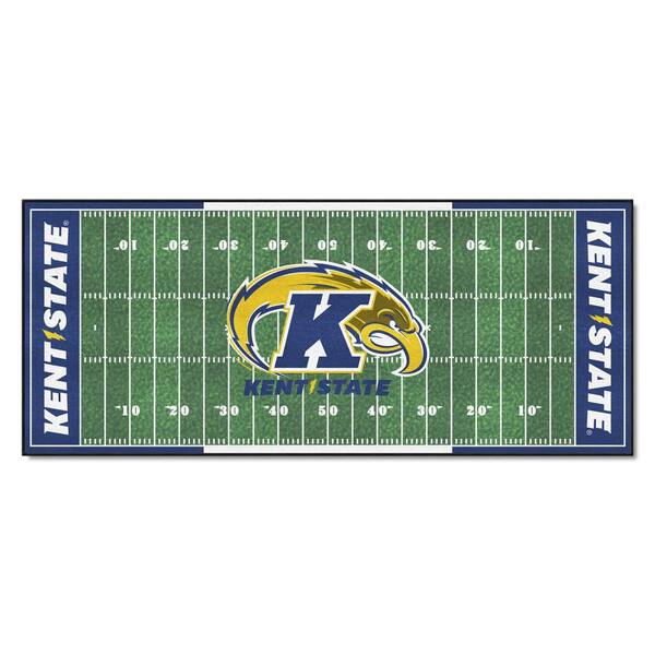 FANMATS Kent State University Green 2ft x 6ft Field Runner Rug