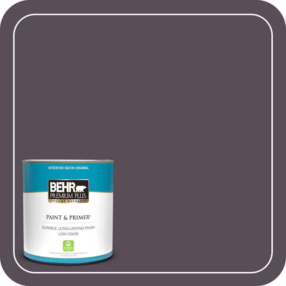 1 qt. #670F-7 Blackberry Wine Satin Enamel Low Odor Interior Paint & Primer price history on PriceWatchPro