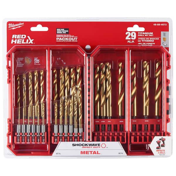 Titanium Drill Impact Drill Bits Home Depot DEWALT 10 Piece Impact