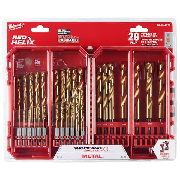 Milwaukee drill bit set titanium sale