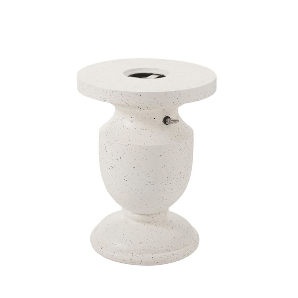 Cowper Outdoor 34.26 lb. Concert MGO Patio Umbrella Base Stand in Terrazzo White with Multiple Pole Adapters