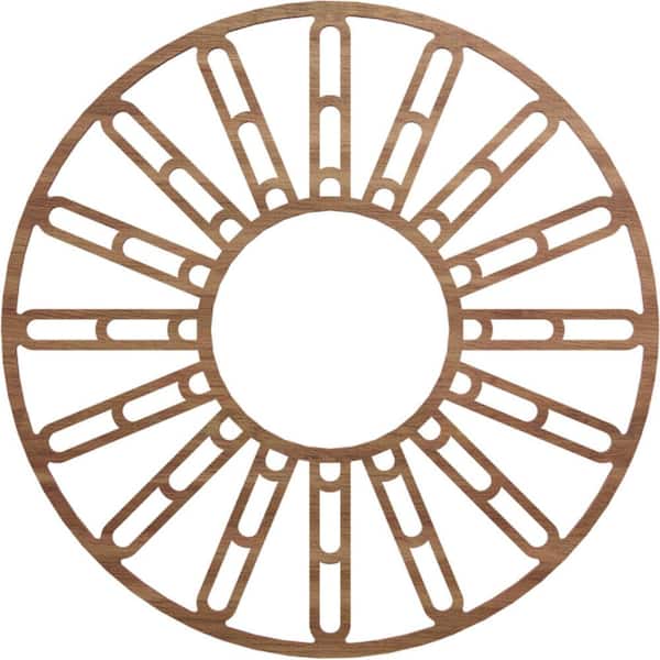24 in. x 9.125 in. x 0.375 in. Wood Medallion Moulding