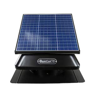 40-Watt Hybrid Solar/Electric Powered Roof Mount Attic Fan with Included Inverter