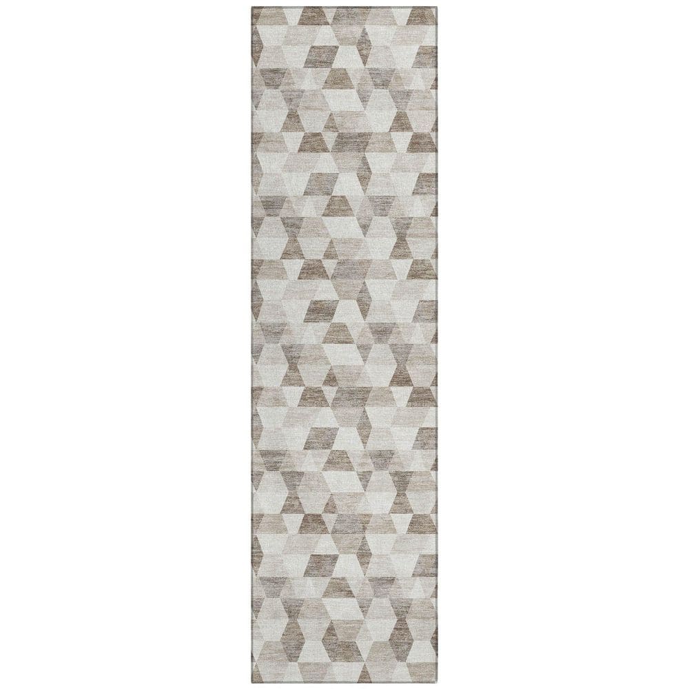 Chantille Machine Washable Indoor/Outdoor Abstract ACN2694 Ivory 2 ft. x 7 ft. Runner Rug price history on PriceWatchPro