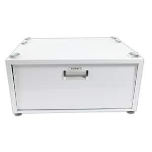 23.6 in. High Laundry Pedestal in 10 in. with Drawer in White
