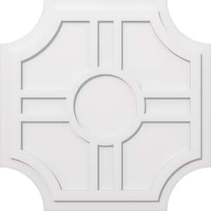 1 in. P X 12 in. C X 36 in. OD Haus Architectural Grade PVC Contemporary Ceiling Medallion