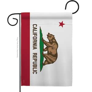 13 in X 18.5 California States Garden Flag Double-Sided Regional Decorative Horizontal Flags