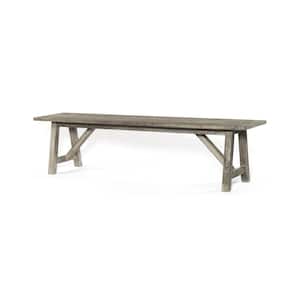 Natural Rowan Gray Bench 18 in. H x 72 in. W x 16 in. D